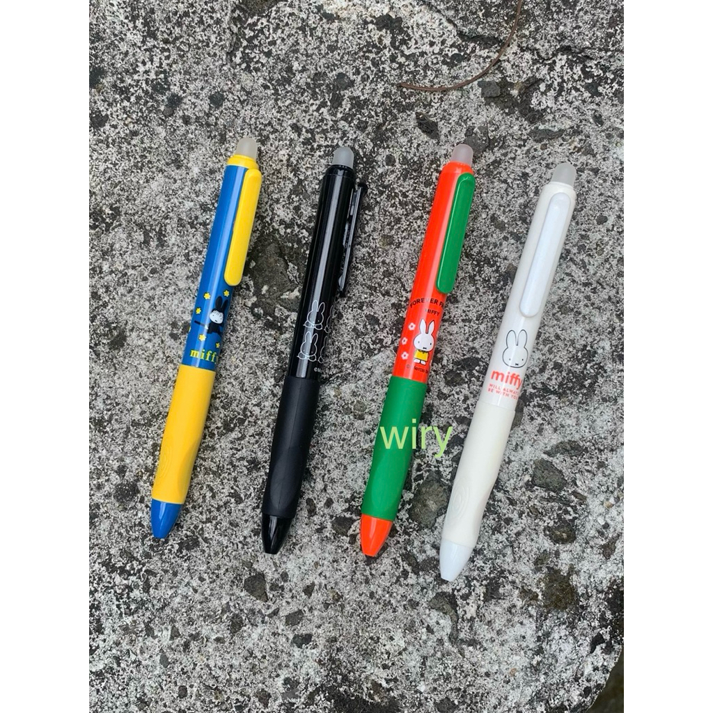Miffy pulpen erasable pen 0.5mm pulpen hitam stiker Miffy
