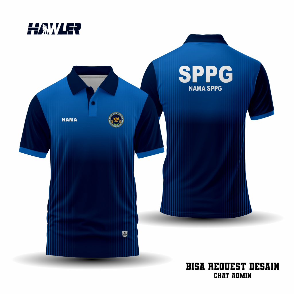 HAWLER APPAREL JERSEY WANGKI SPPG FULLPRINTING | KAOS POLO SPPG DRYFIT | BAJU SPPG COSTUM | JERSEY H