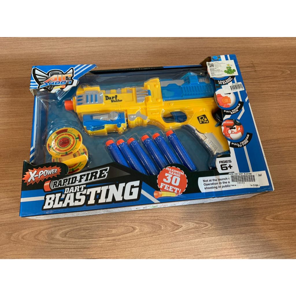 Senapan Peluru Busa Mirip Nerf dengan Aksesoris