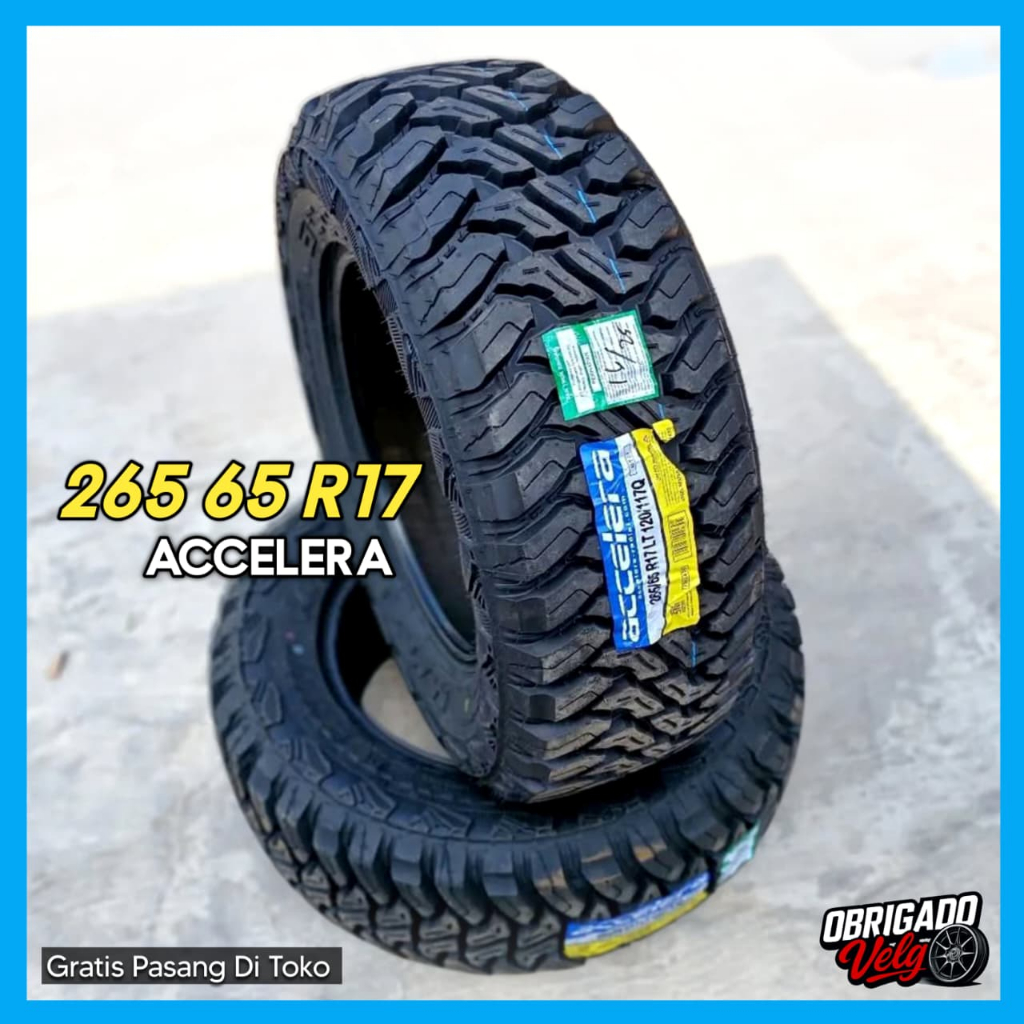 jual ban 265 65 r17 Ban MT Accelera / Ban MT Ring 17 Tubeles - obrigado velg