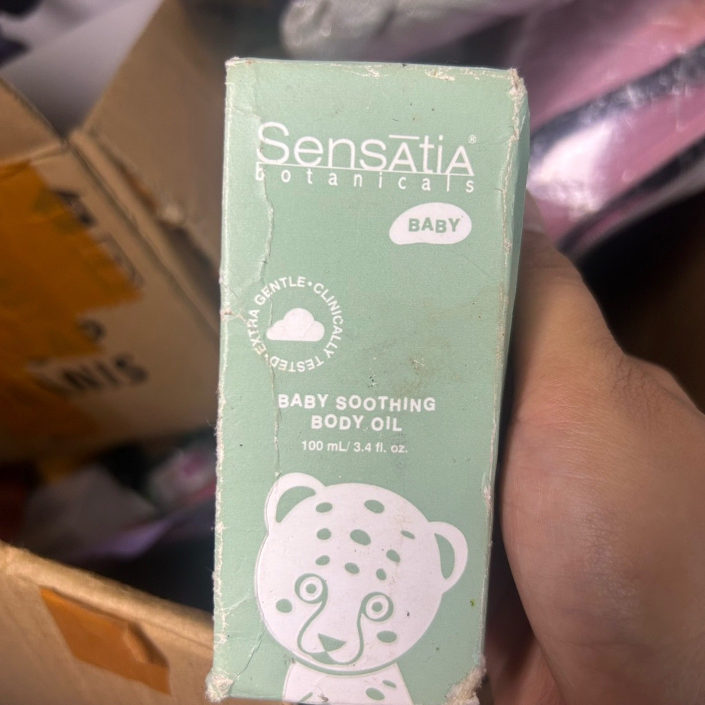 Sensatia Botanicals Baby Oil 100ml - Minyak Pijat Bayi Alami & Melembapkan Kulit Sensitif [BARANG NE