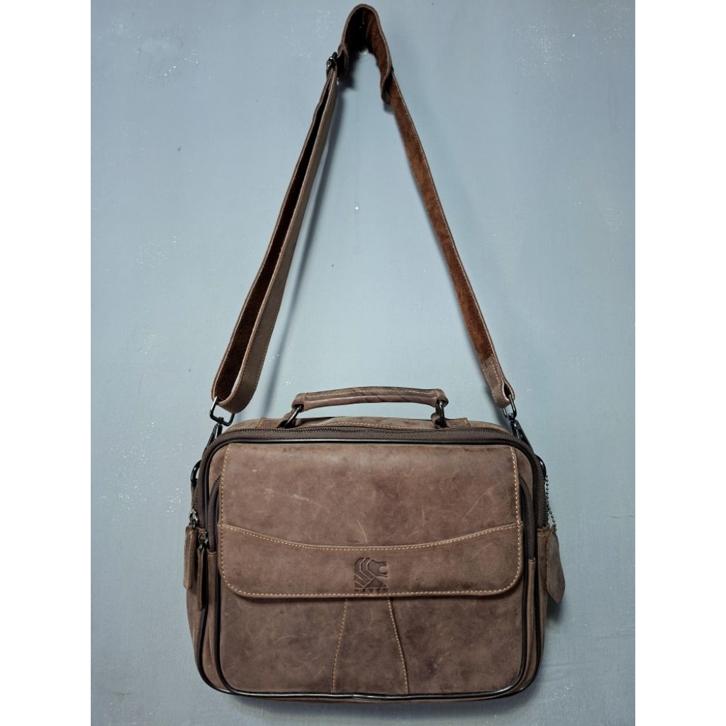Tas sling bag Reven kulit sapi asli