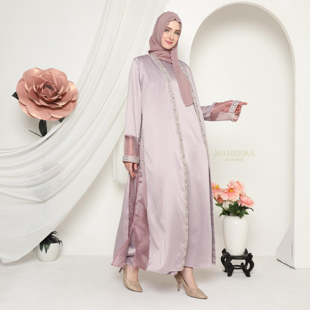 Zehra Abaya - Inner & Outer Abaya Silk Bordir Svaroski
