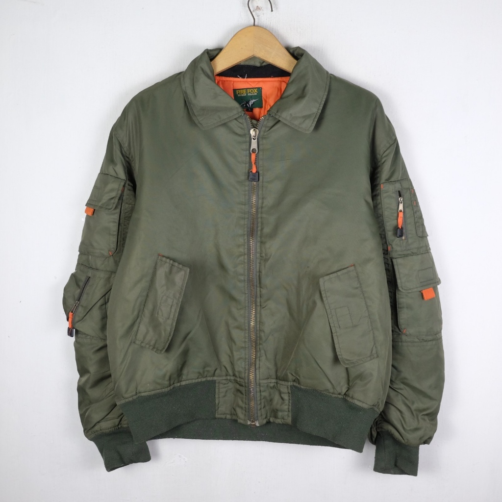 JAKET FIRE FOX BOMBER ARMY JK281 SIZE L