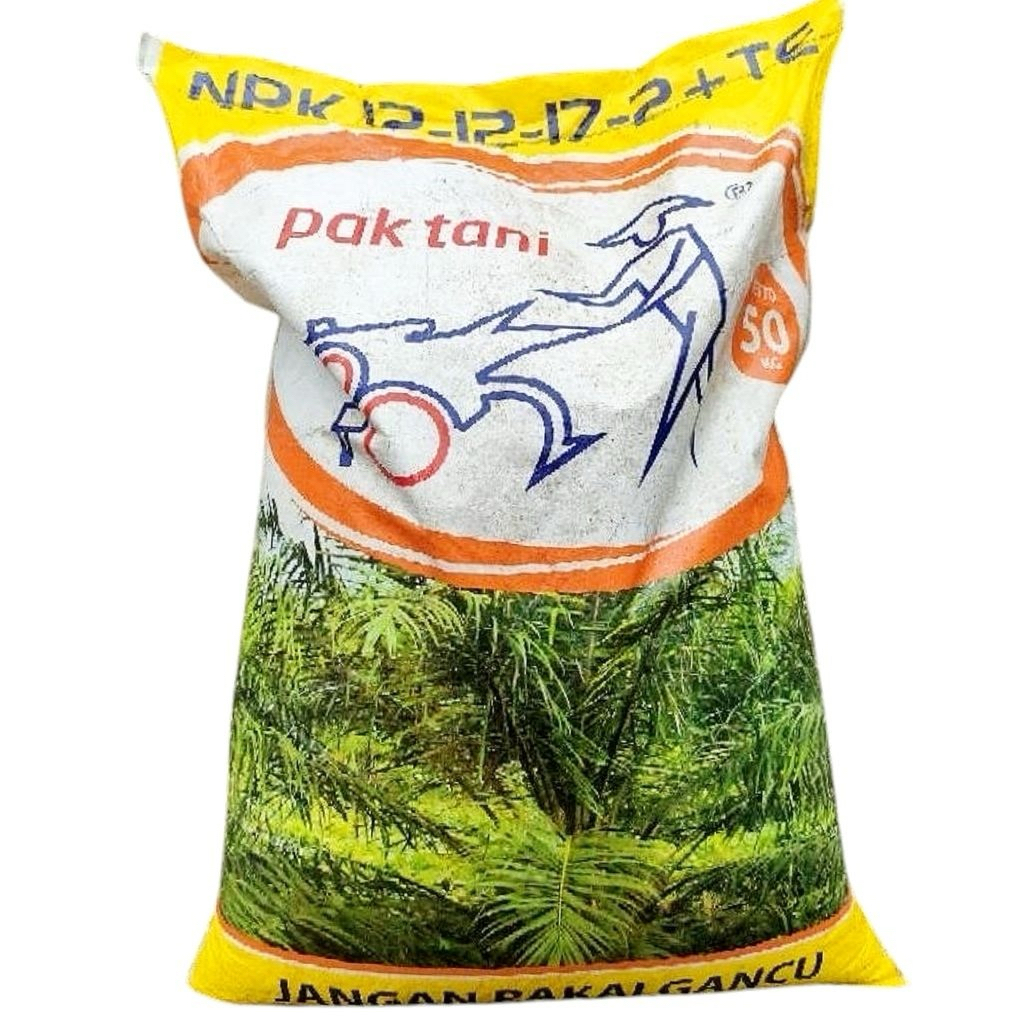 500 gram Pupuk NPK Pak Tani 12-12-17-2+TE untuk pohon sawit / Pupuk tanaman Pak Tani