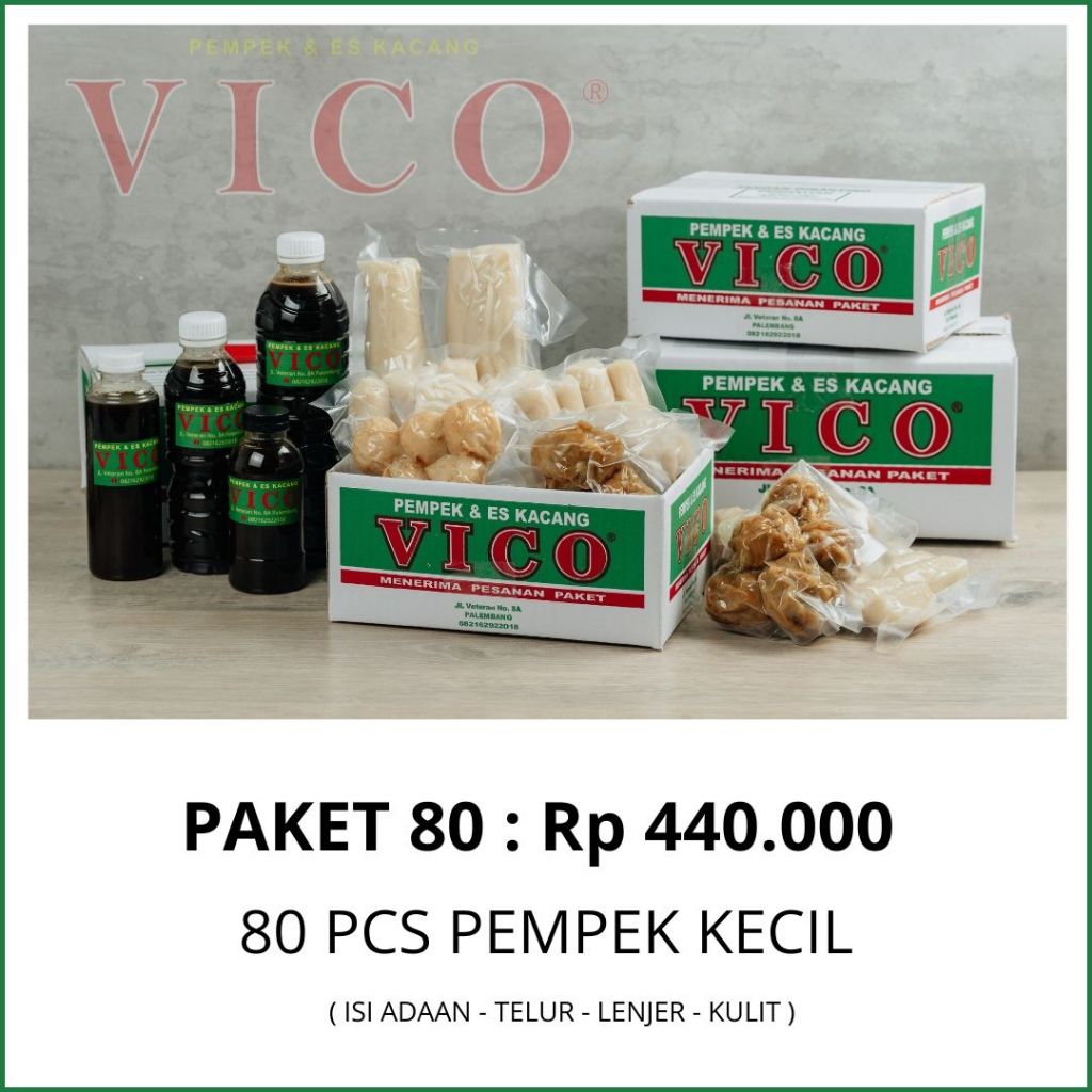 Pempek Paket Kecil 80 - Pempek Vico