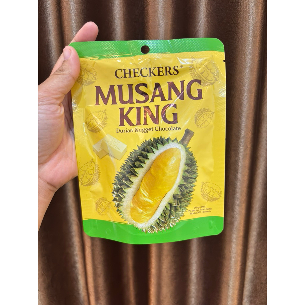 CHECKERS MUSANG KING - Durian Nugget Chocolate 60g