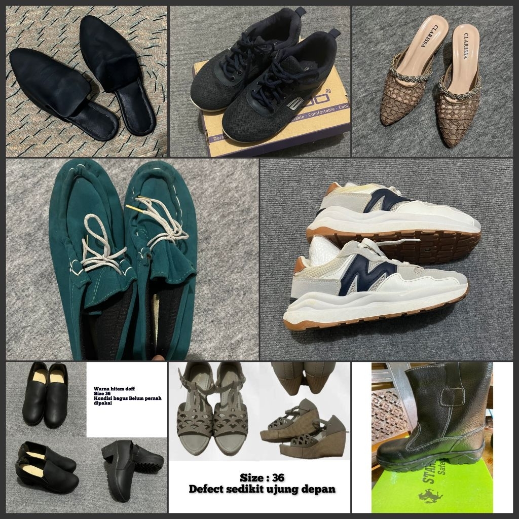 preloved wedges, sepatu, sandal