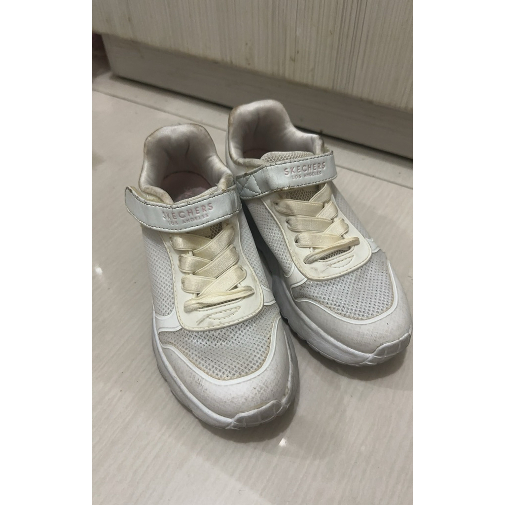 SKECHERS KIDS SEPATU PUTIH ANAK sekolah