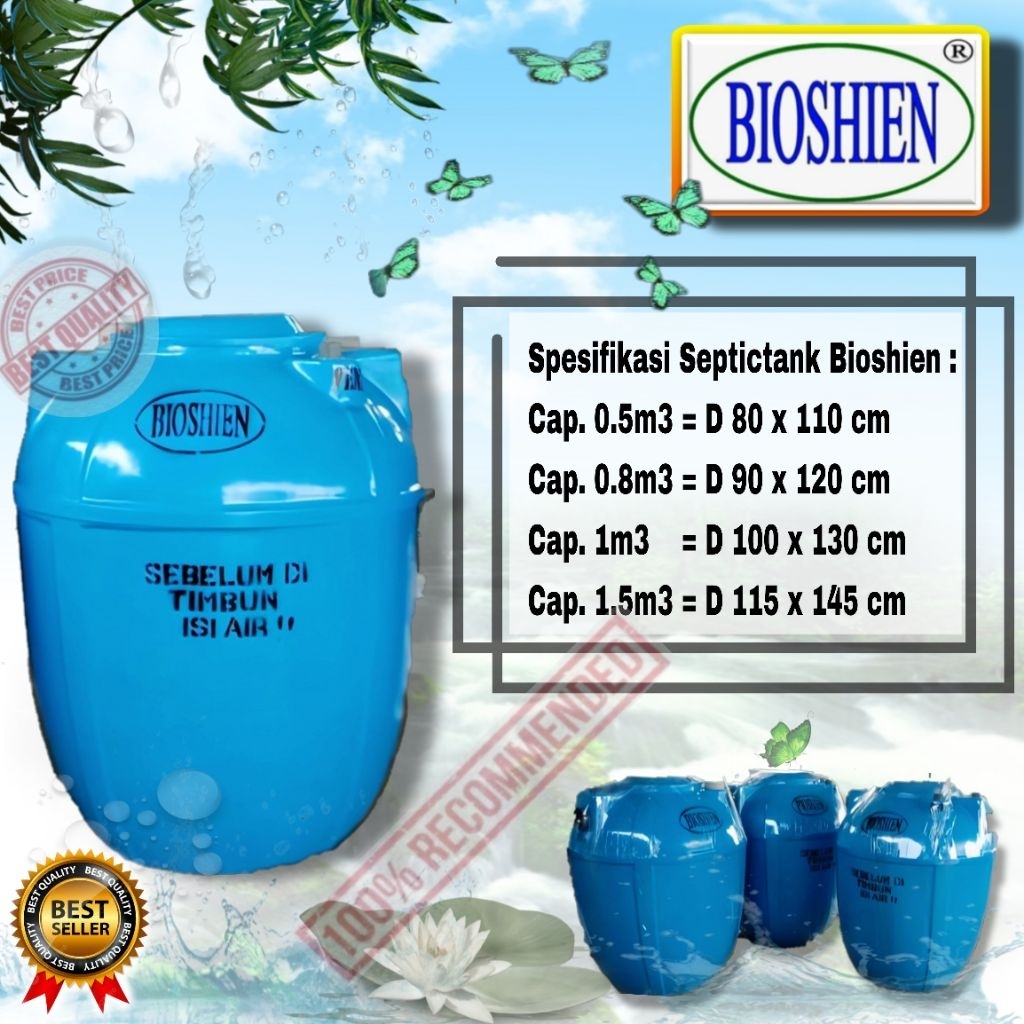 Septictank Bio 500 liter, Septictank Bio 1000 liter, Septictank Bio 1500 liter, Septiktank rumahan, 