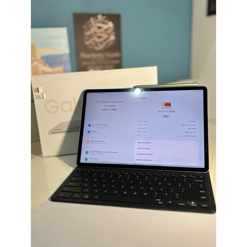 Samsung Tab S7 FE 128GB – fullset + keyboard Second