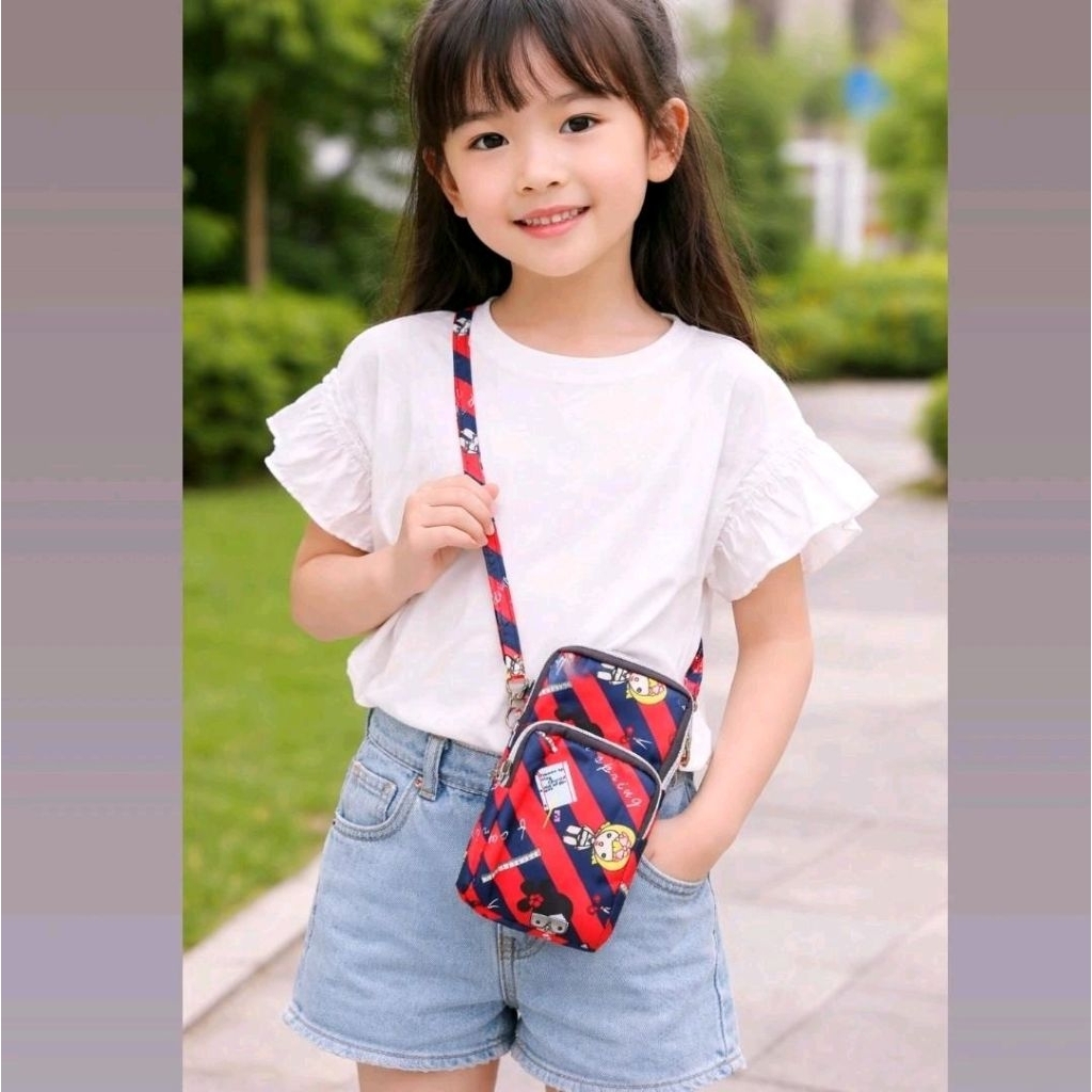 tas selempang hp tas premium 3 kantong