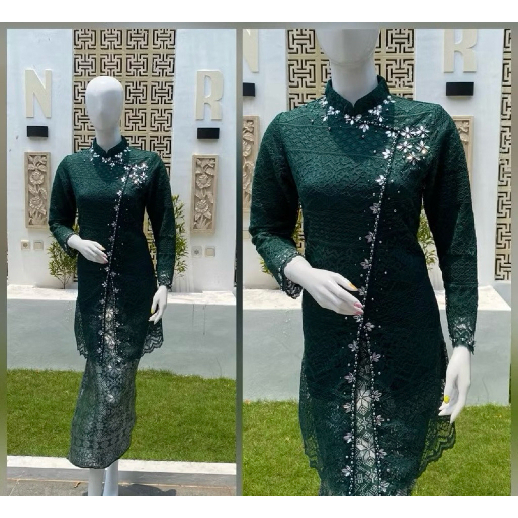 kebaya janggan premium/kebaya brokat janggan/kebaya modern