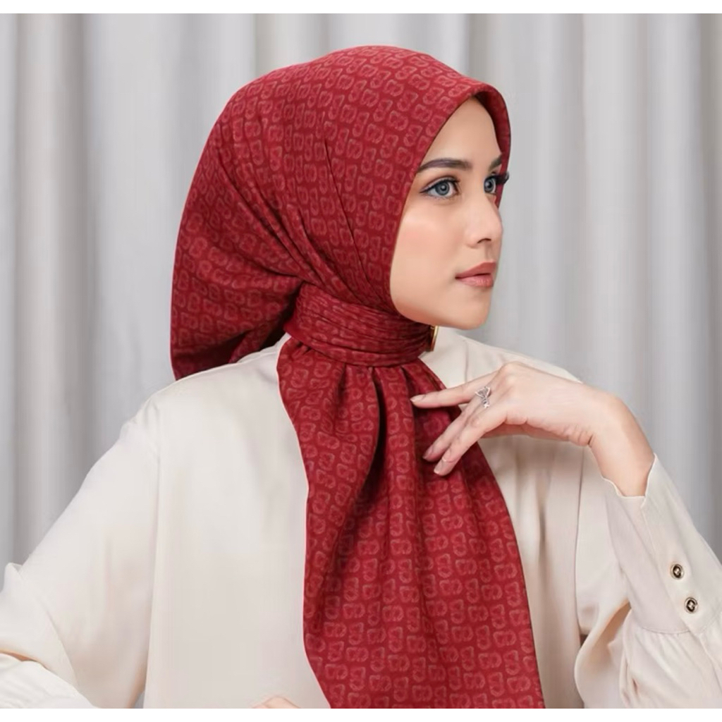 Buttonscarves Tapis De Fleur, Beverly Monogram Buttonscarves undertag murah