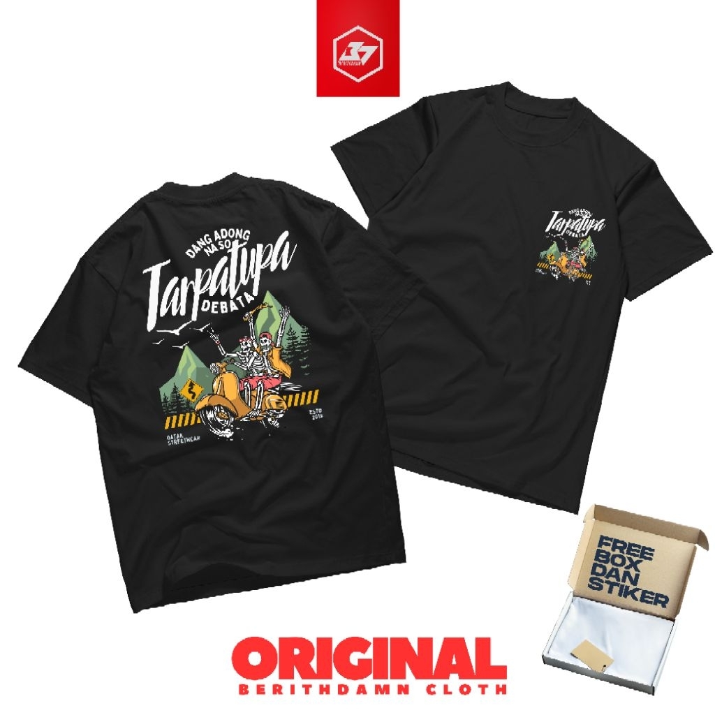 Kaos Batak Kata Kata Rohani TARPATUPA DEBATA Premium Cotton 24s T-shirt Regular Pria Wanita Unisex B