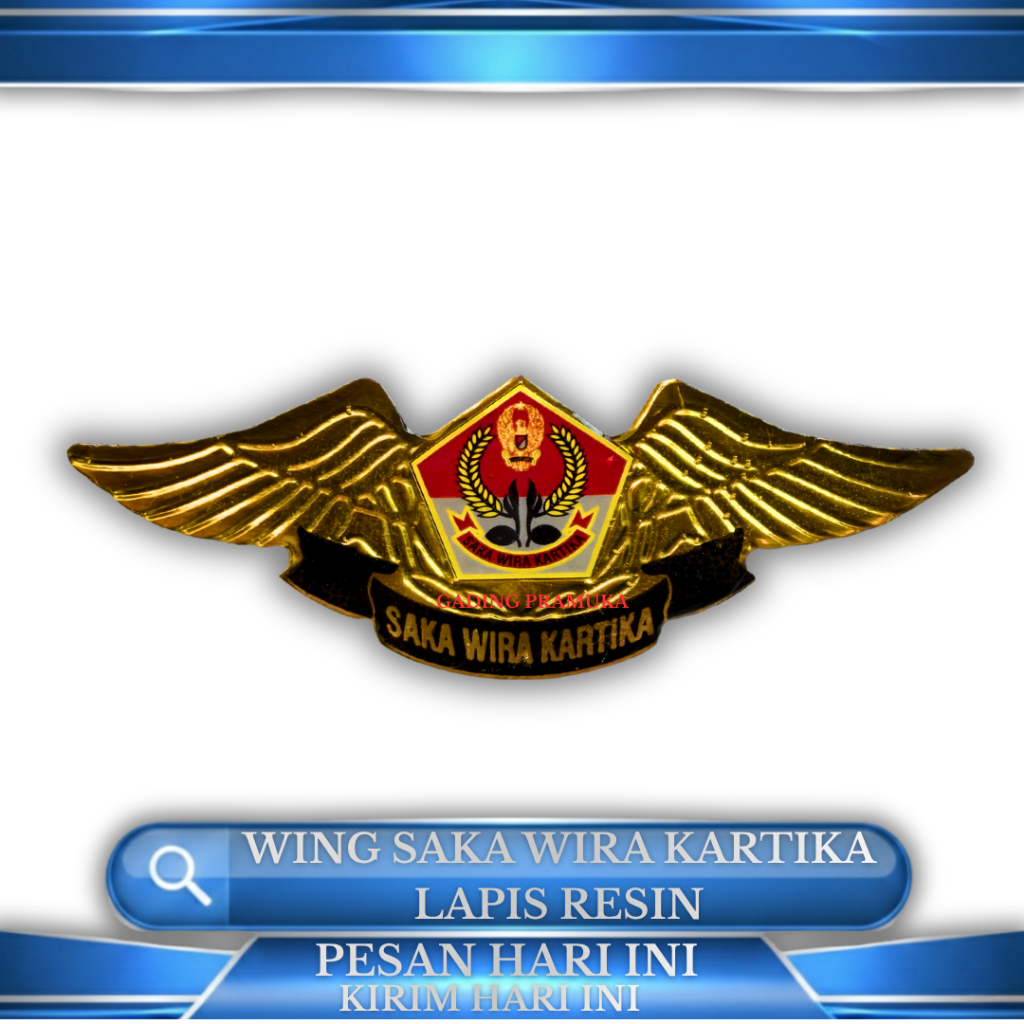 Pin wing saka wira kartika lapis resin