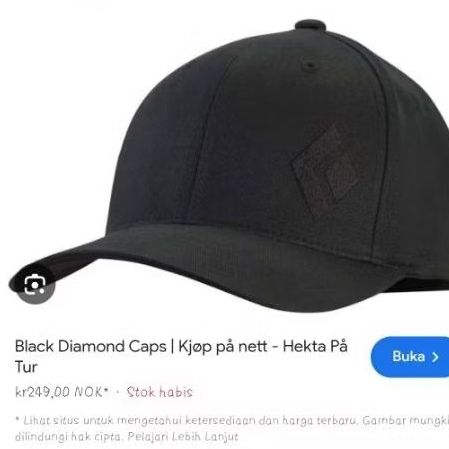 baseball cap black diamond / topi bisbol outdoor / topi black diamond snapback