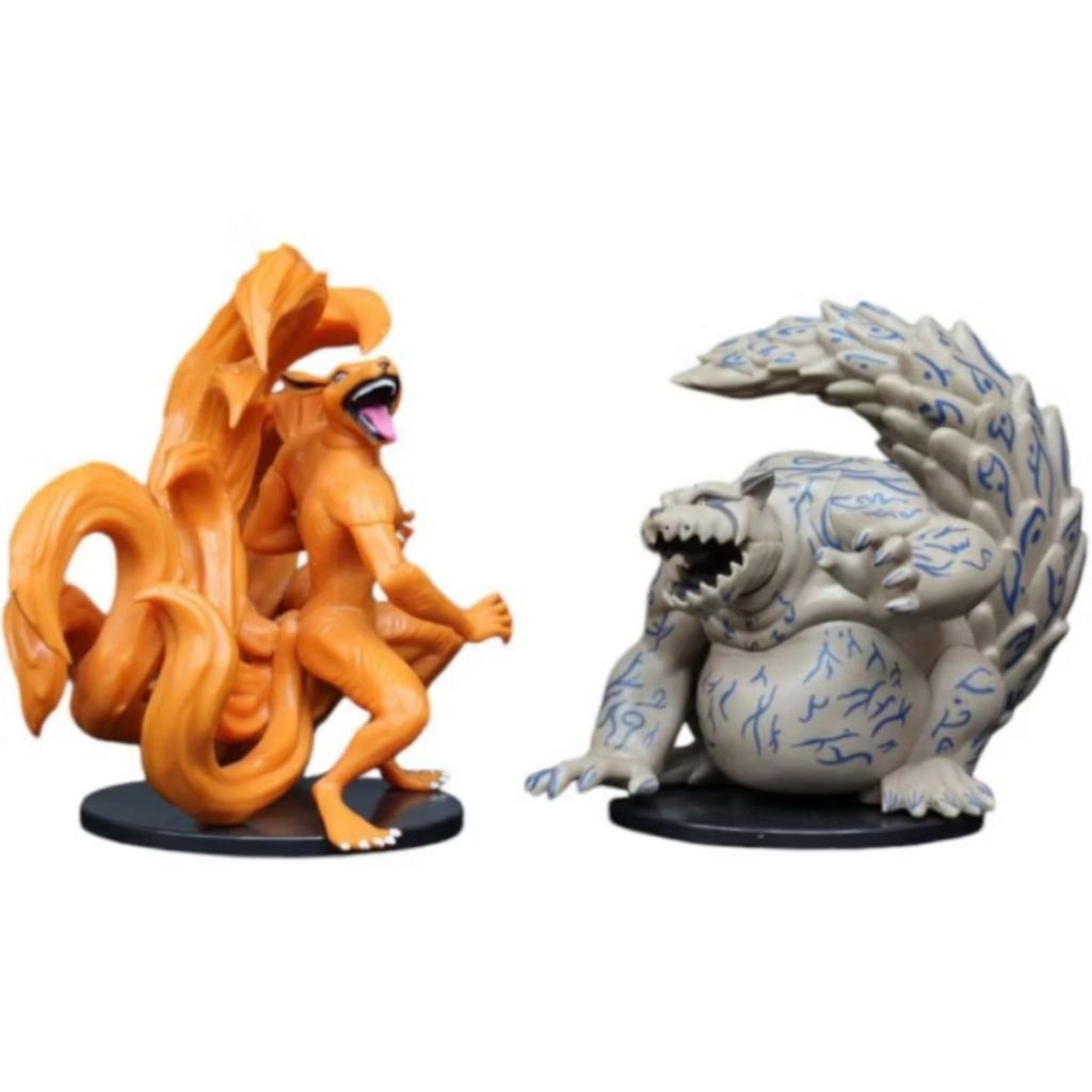 Figure Anime Naruto 2 Pcs Kyuubi Kurama & Ichibi Shukaku
