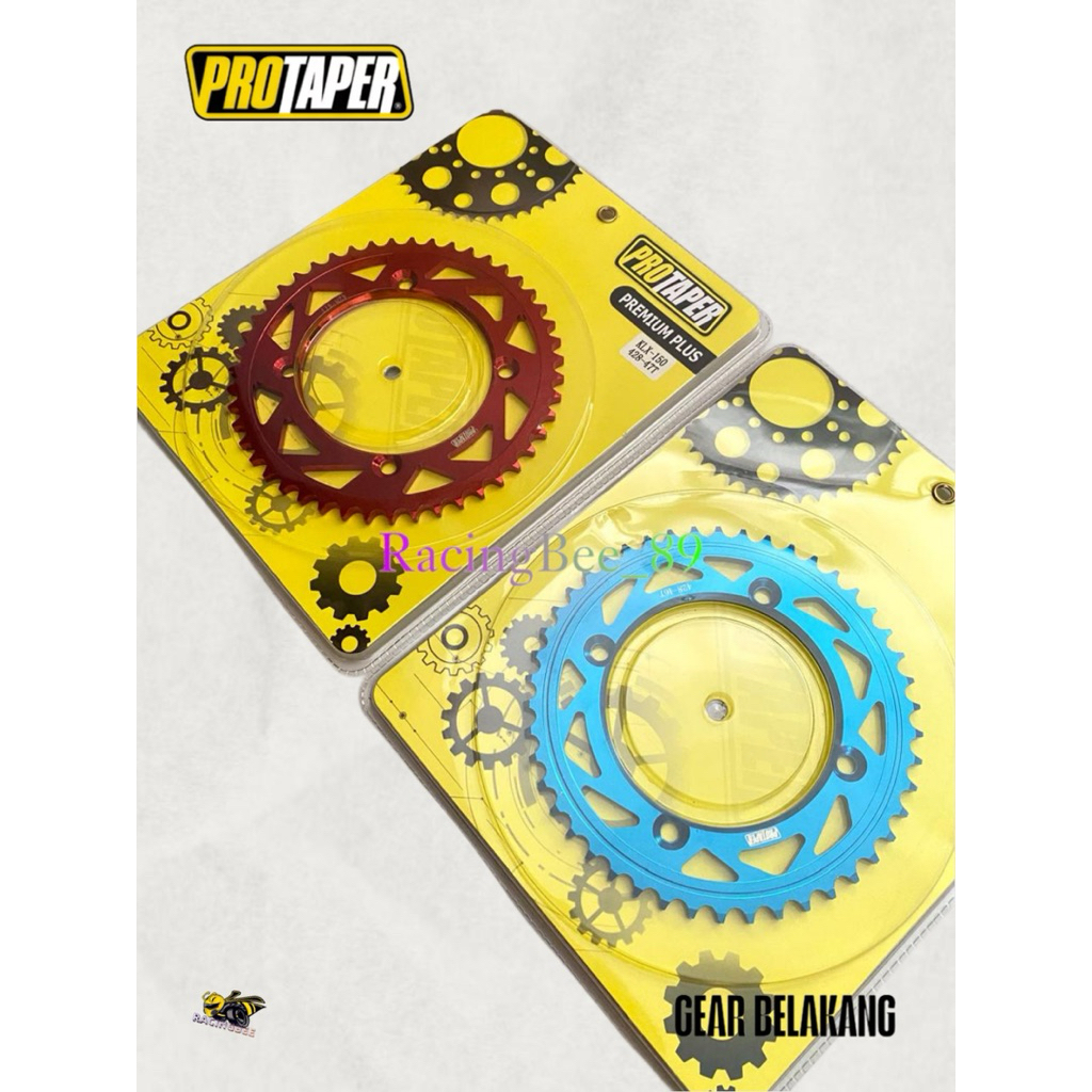 GEAR BELAKANG 428 KLX 150 D TRACKER 150 WARNA BIRU & MERAH PROTAPER RACING ORIGINAL PRODUCT