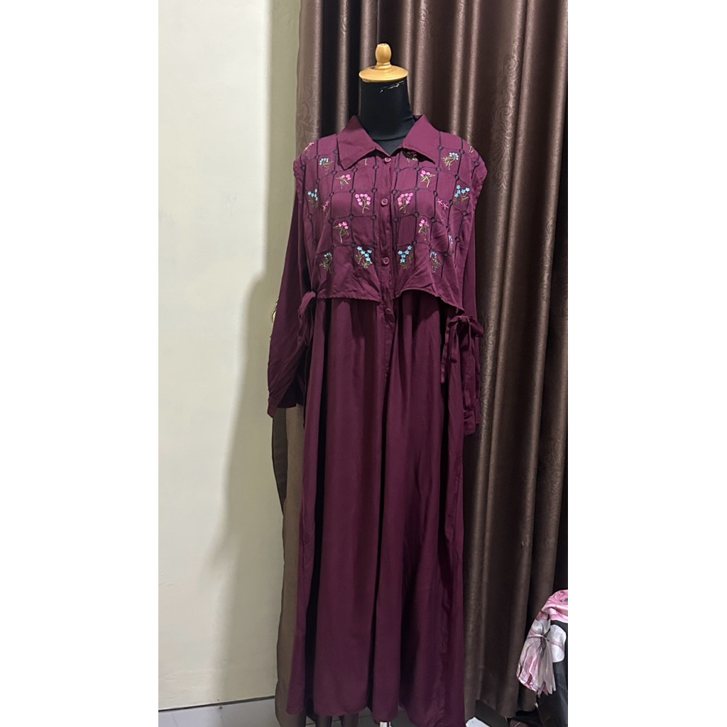 gamis bordir rayon