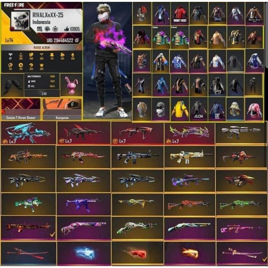 Bayar di tempat akun game Garena sultan terbaru