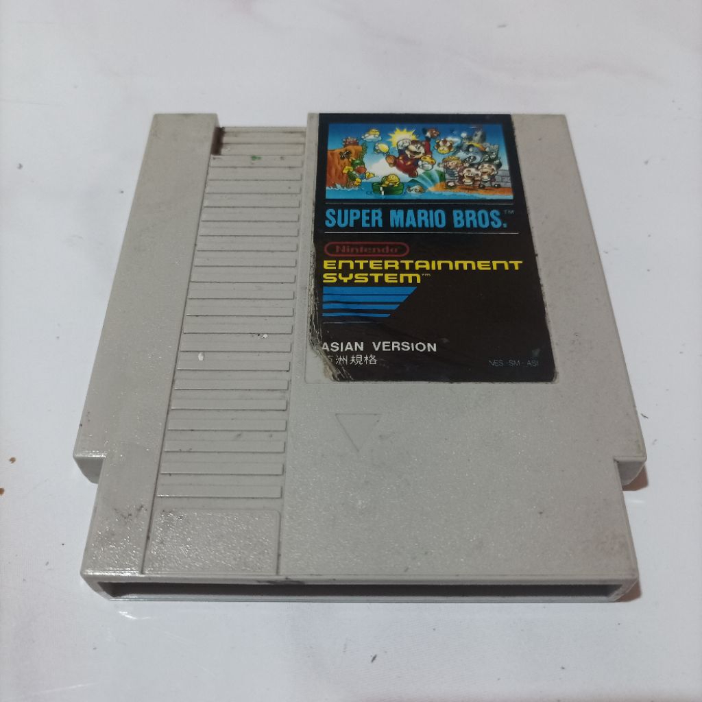 Vintage Original Japan 1985 Black Label Kaset Nes Nintendo Super Mario Bros