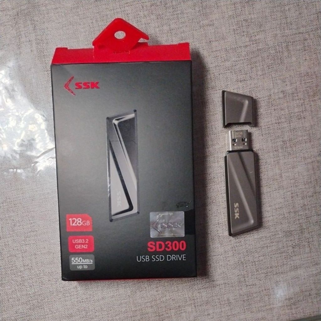 SSD External Portable 128GB SSK Bekas