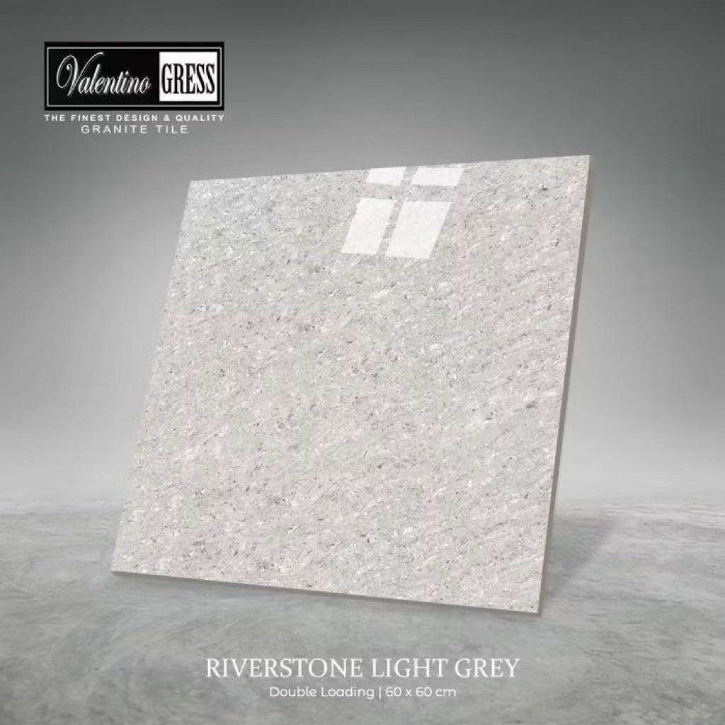 Granit 60x60 Valentino Gress Riverstone Light Grey | Double Loading