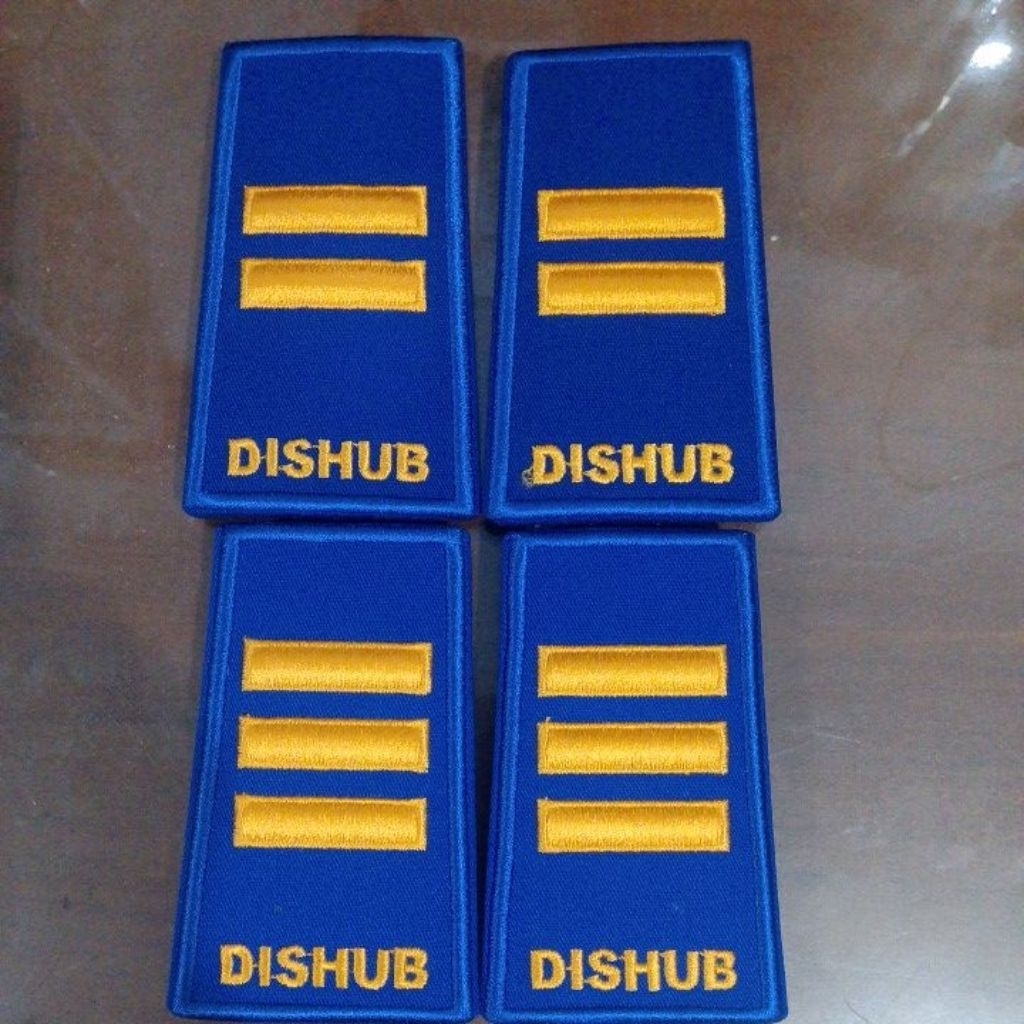 TANDA PANGKAT DISHUB BORDIR MODEL TIMBUL GOL2B,2C
