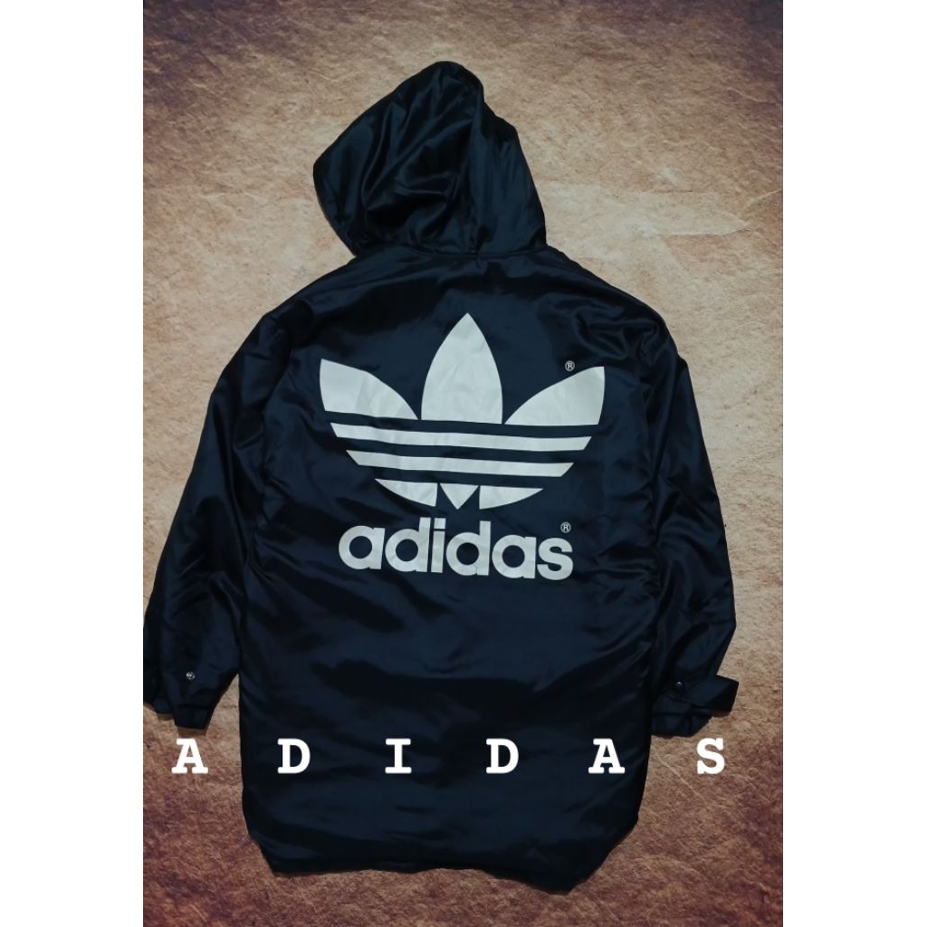Jaket vintage keren ADIDAS BIG LOGO bekas pakai