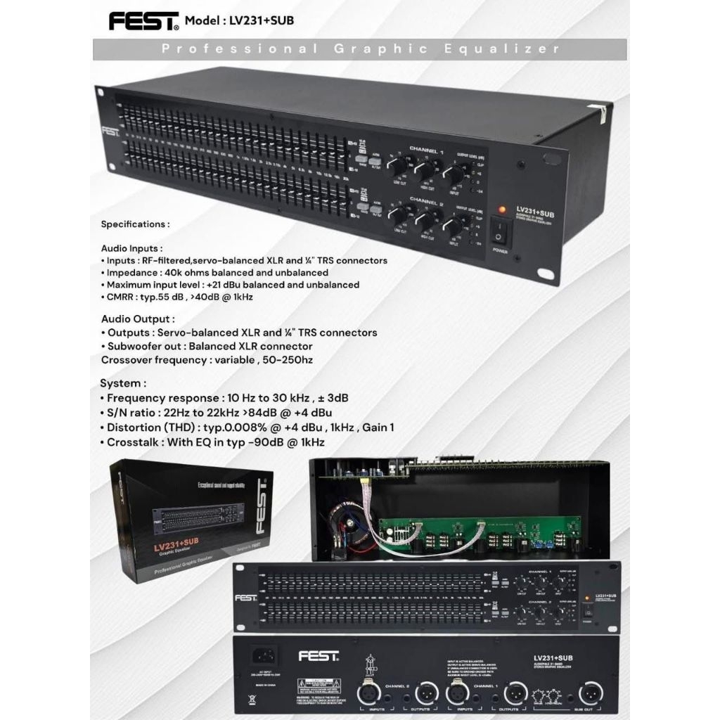EQUALIZER FEST LV 231+SUB/ Equalizer Fest Lv 231+Sub/ equalizer fest 231+sub