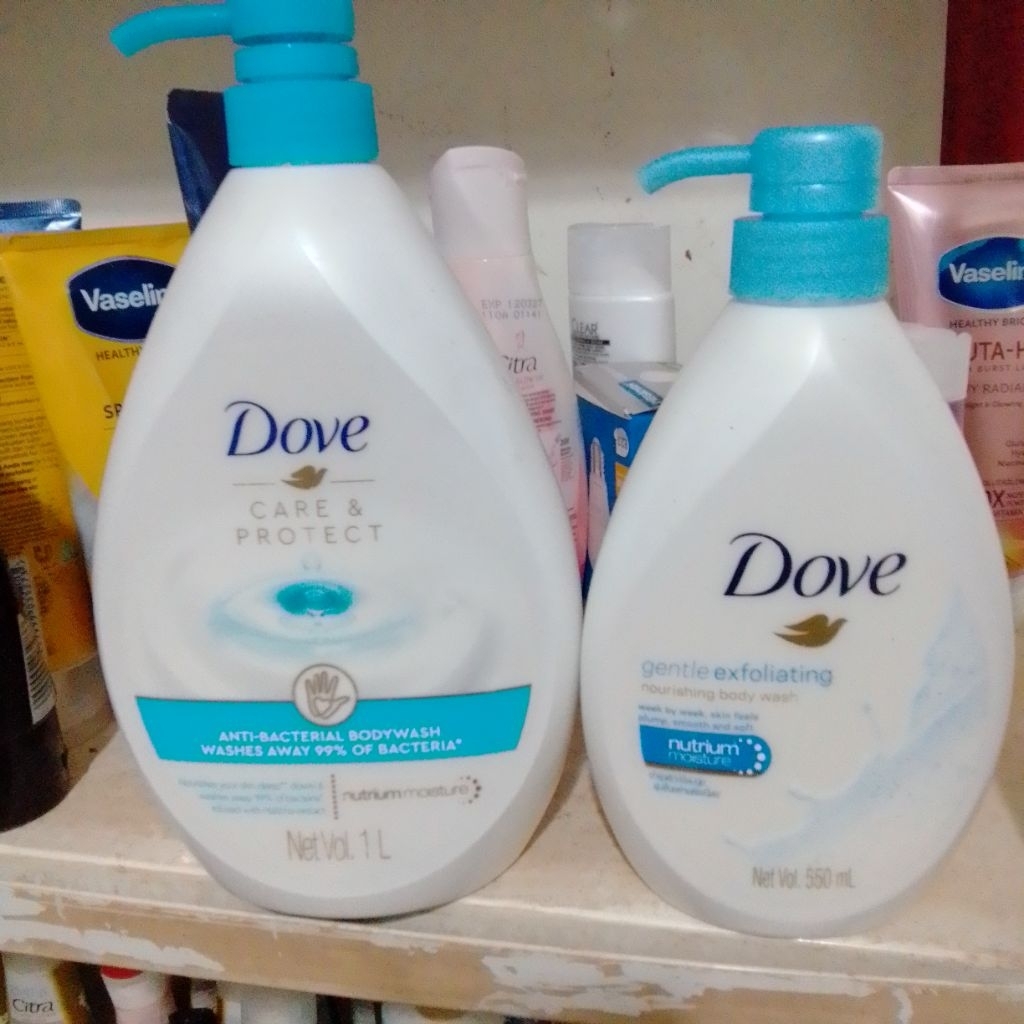 Dove Serum Body wash 550mL & 1 Liter Dove sabun cair 550ml& 1Liter