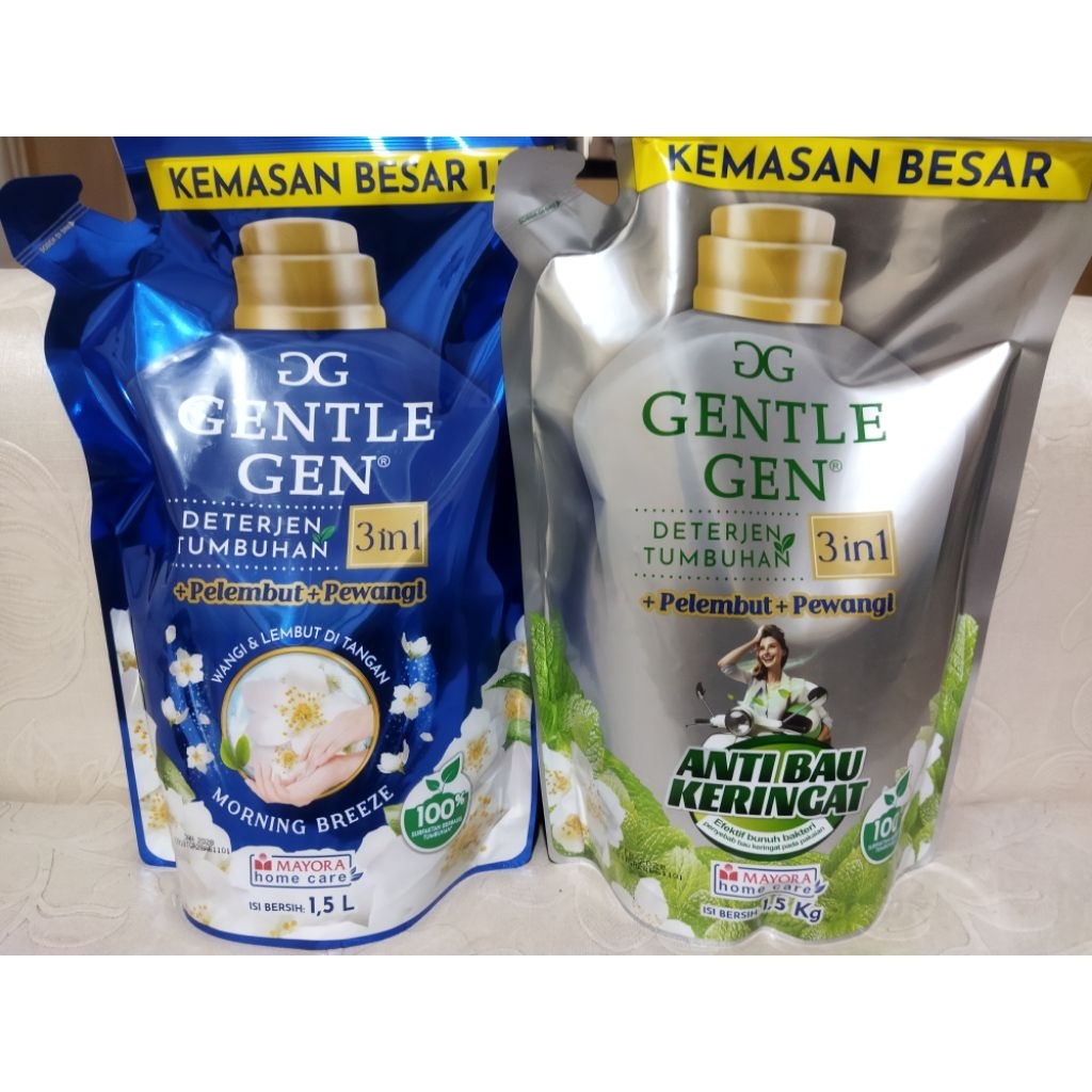 GENTLE GEN JUMBO 1.5 LITER / GENTLE GEN JUMBO /GENTLE GEN DETERGEN CAIR RENCENG 1 RENCENG / GENTLE G