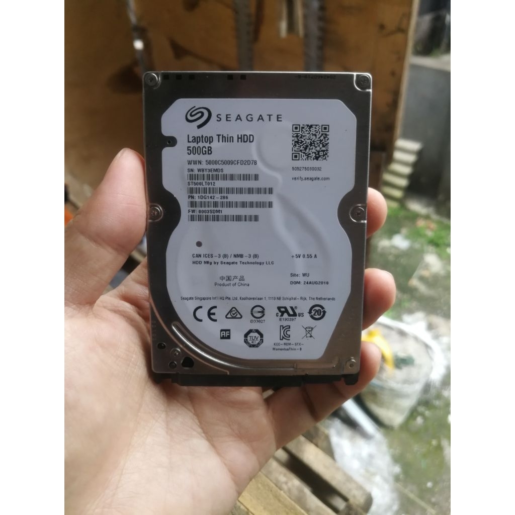 Seagate 500GB Thin 2.5" HDD