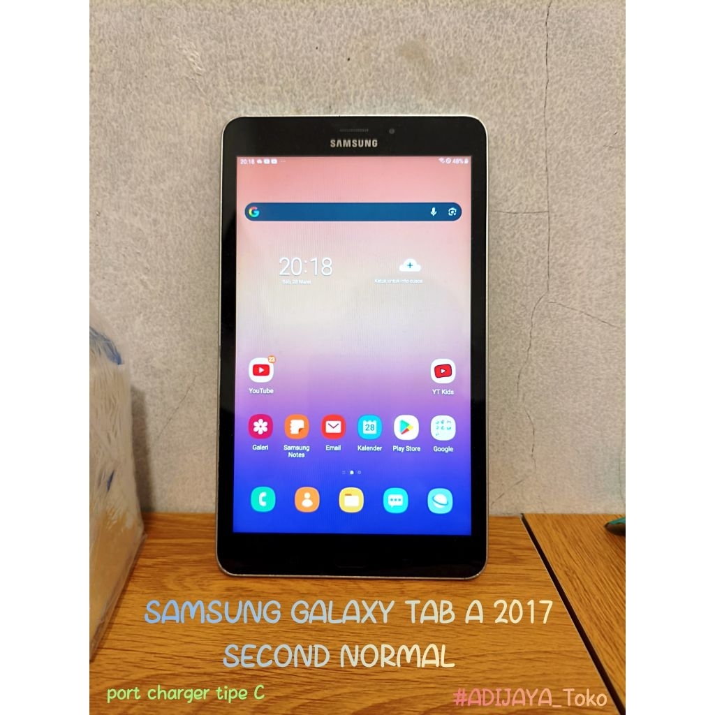 TAB SAMSUNG GALAXY TAB A 2017 8INCH 2/16 second normal cek deskripsi