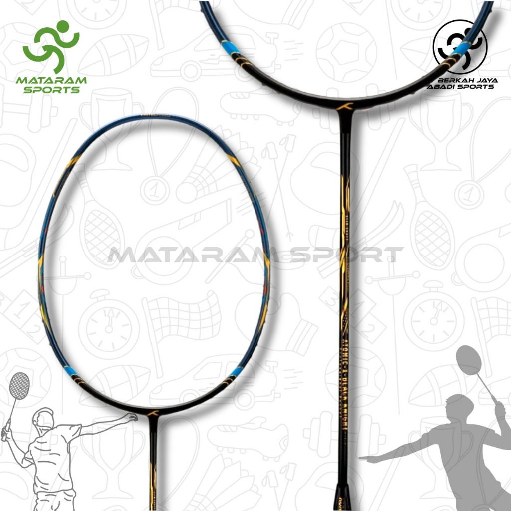 Raket Badminton Hundred Atomic-X Black Knight Original