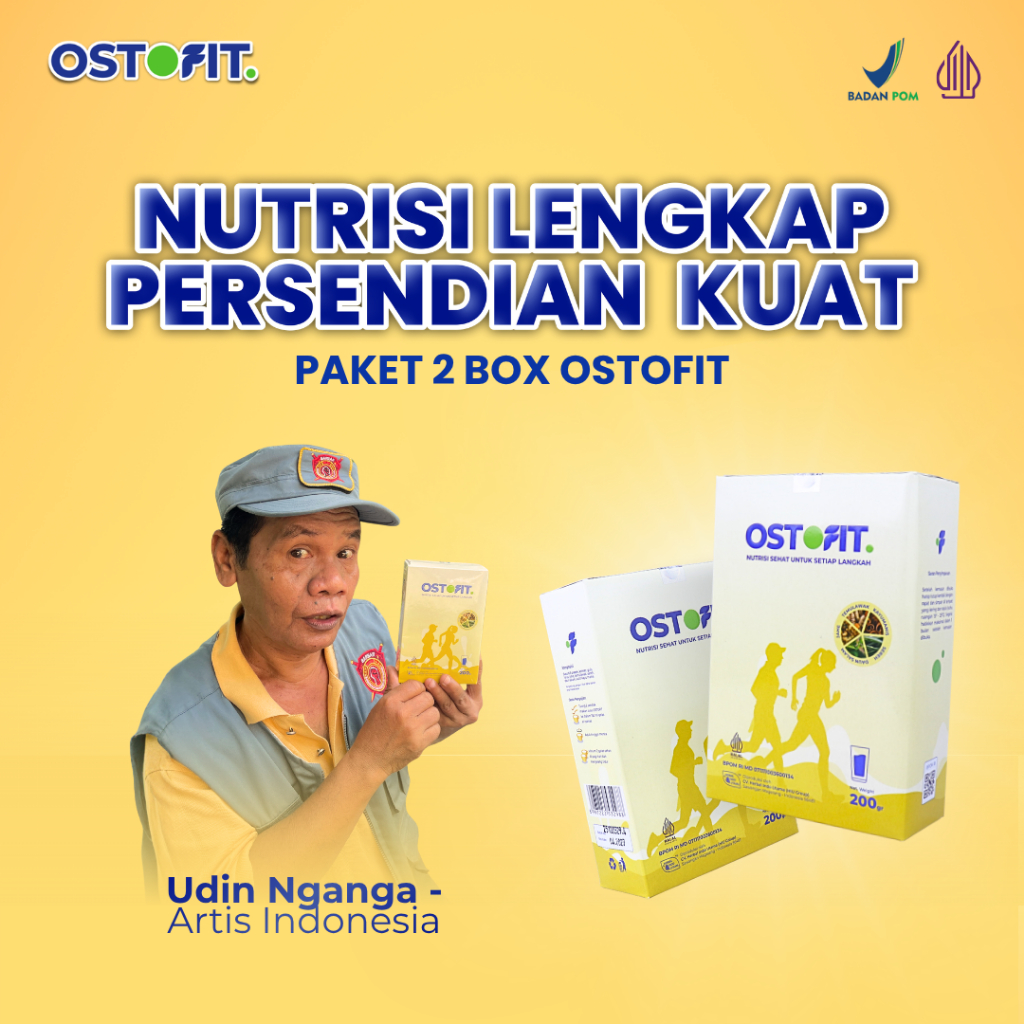 OSTOFIT ORIGINAL PAKET 3 BOX - Susu Kesehatan Tulang & Sendi Tinggi Kalsium 200gr Halal BPOM
