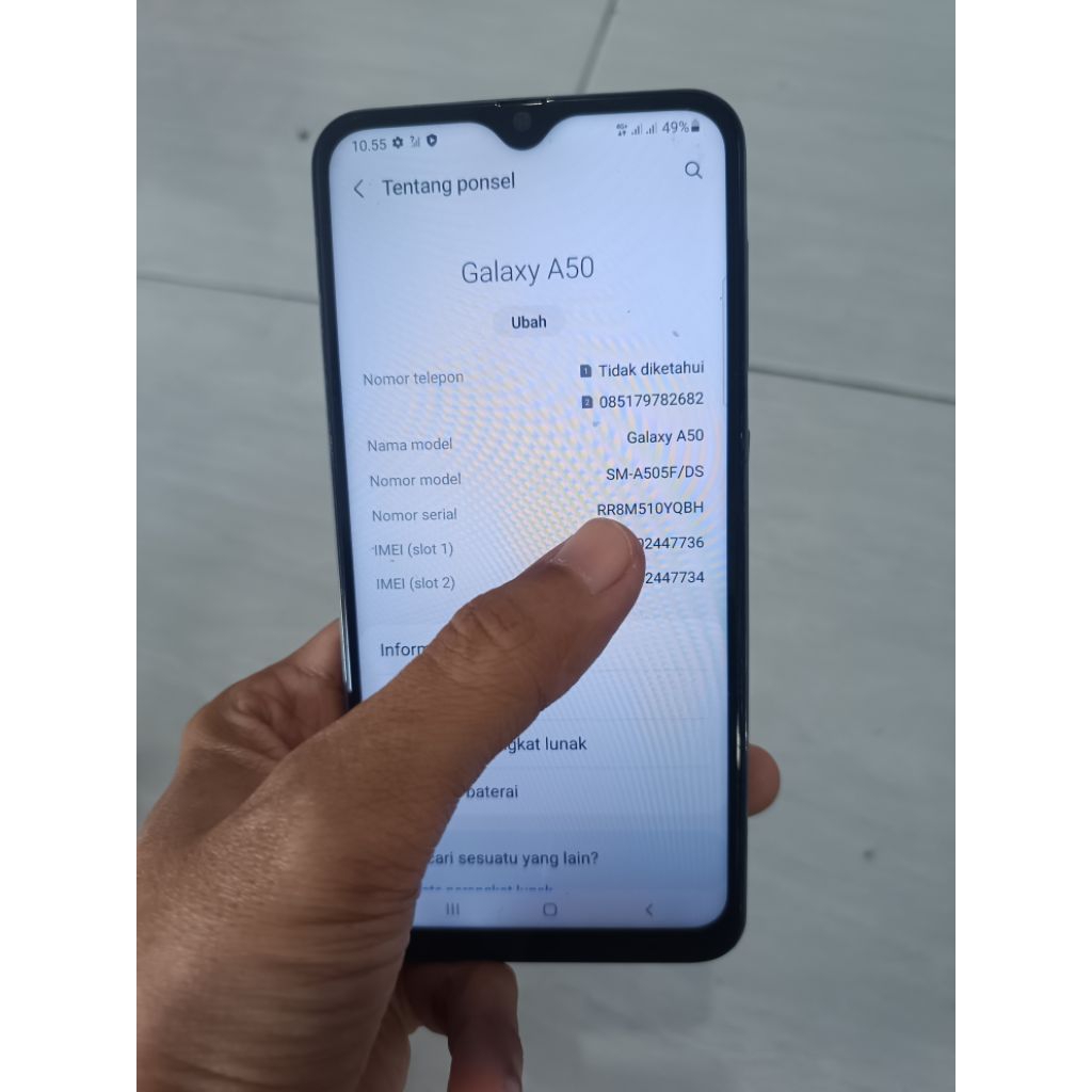 mesin samsung a50 4/64 normal