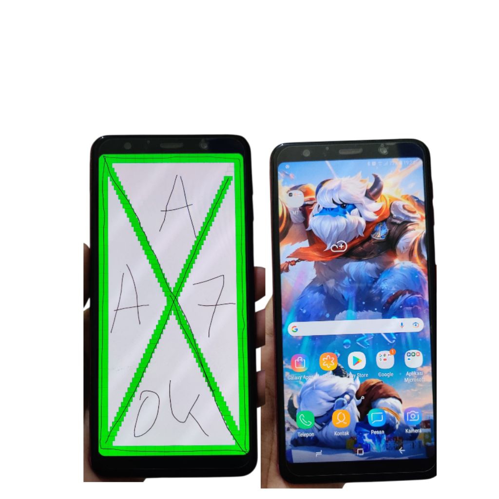 lcd original copotan samsung a7 2018