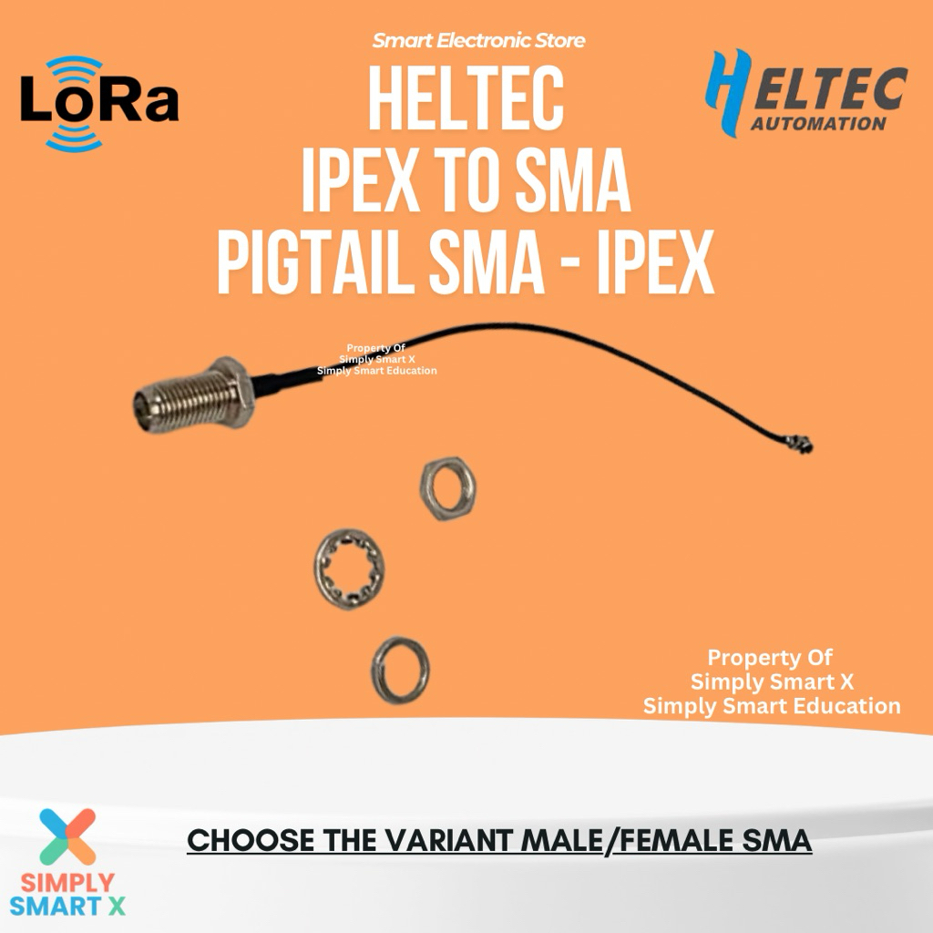 Heltec IPEX To SMA - PIGTAIL SMA - Kabel Pigtail uFL IPX IPEX to Connector SMA FEMALE-MALE