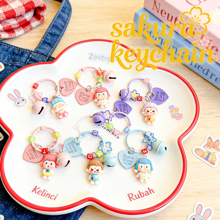 Gantungan Kunci Manik-Manik Lucu Charm Kecil Gantungan HP Hadiah Kecil Aksesoris DIY Gantungan Tas