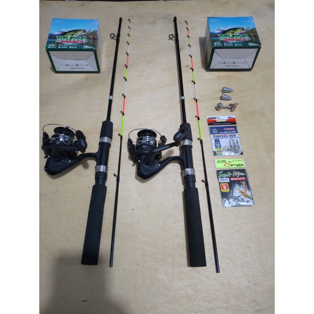 2 set pancing udang Black Reel Besi