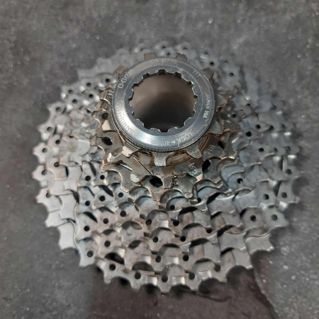 Shimano Sprocket Cassette Deore XT CS-M770 9 Speed 11-32T - Sproket Shimano Deore XT M770 9 Speed 11