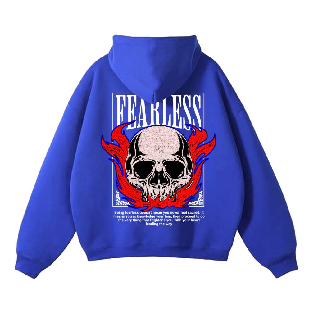 ZUARSY Hoodie Oversize Boxy Fearless Fleece Unisex