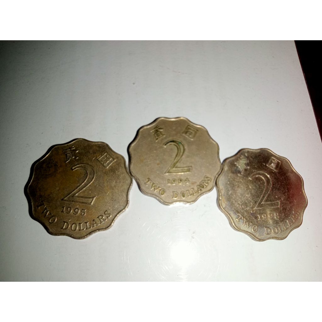 Koin 2 Dollar Hongkong