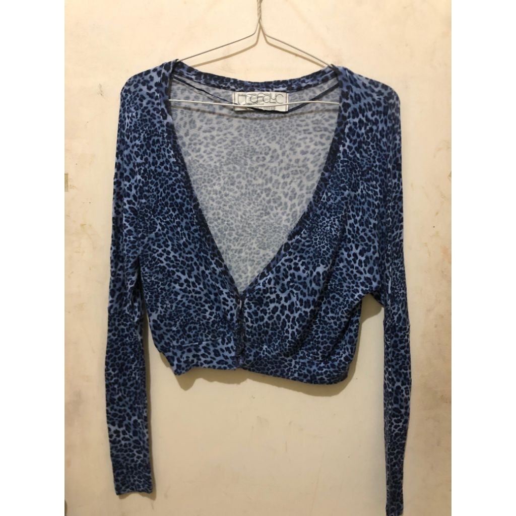 ZARA Cardigan Knit Leopard PRELOVED 100% Original