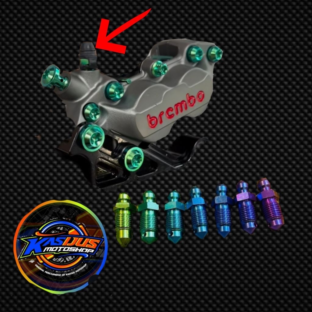 nepel angin stelan angin kaliper brembo 4 piston titan gr5 original vietnam