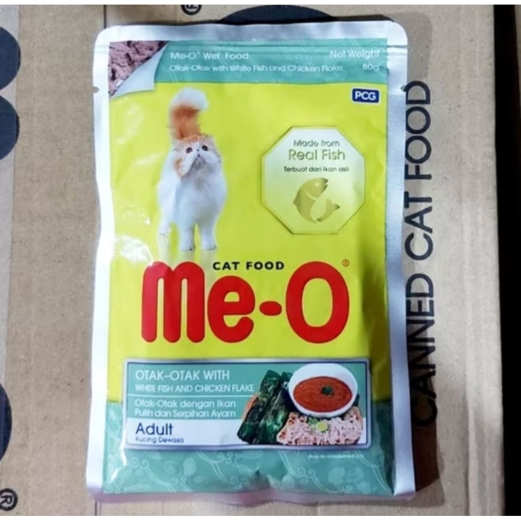 Makanan Kucing Meo Otak Otak Chicken Pouch 80 gram