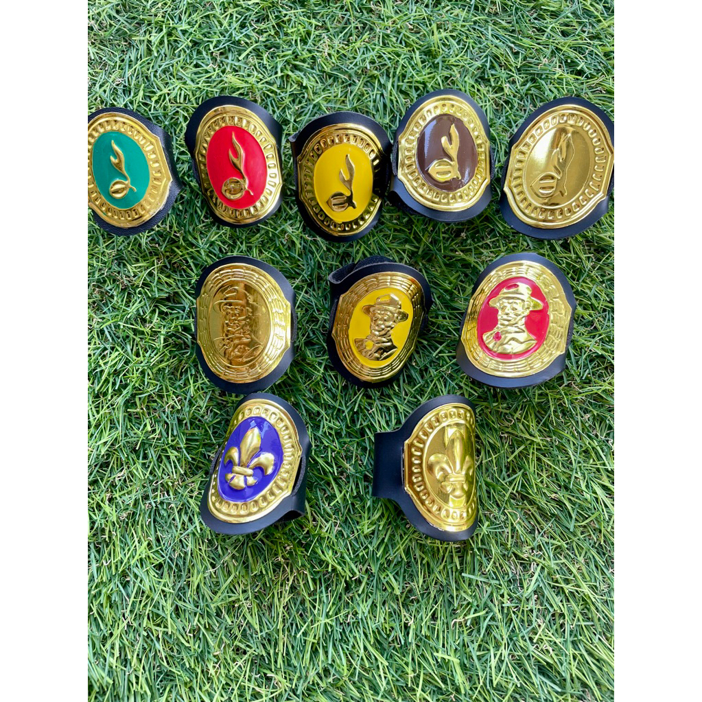 Ring Kalep Lapis Kuningan Timbul