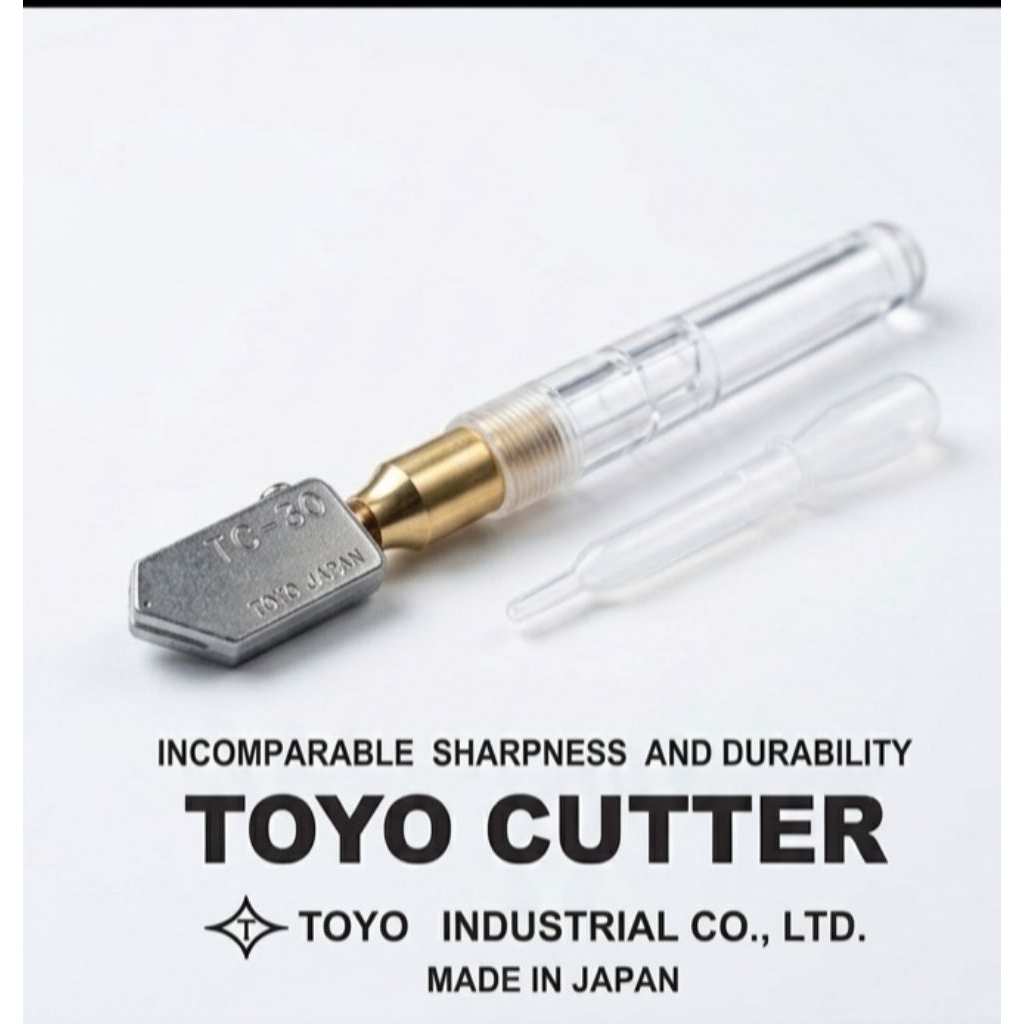 Pisau Potong Kaca Toyo TC-30 Original - Tajam & Awet untuk Kaca Tebal